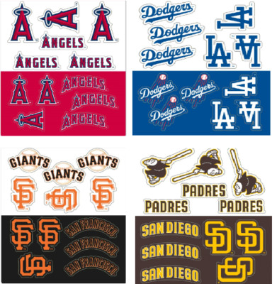 New MLB PICK YOUR TEAMS Die-Cut Premium Vinyl Mini Decal / Sticker Pack