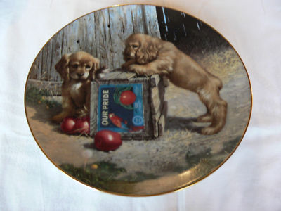 Sammelteller Puppy Playtime No.1 ''Double Take'' by Jim Lamb - limitiert - Hunde