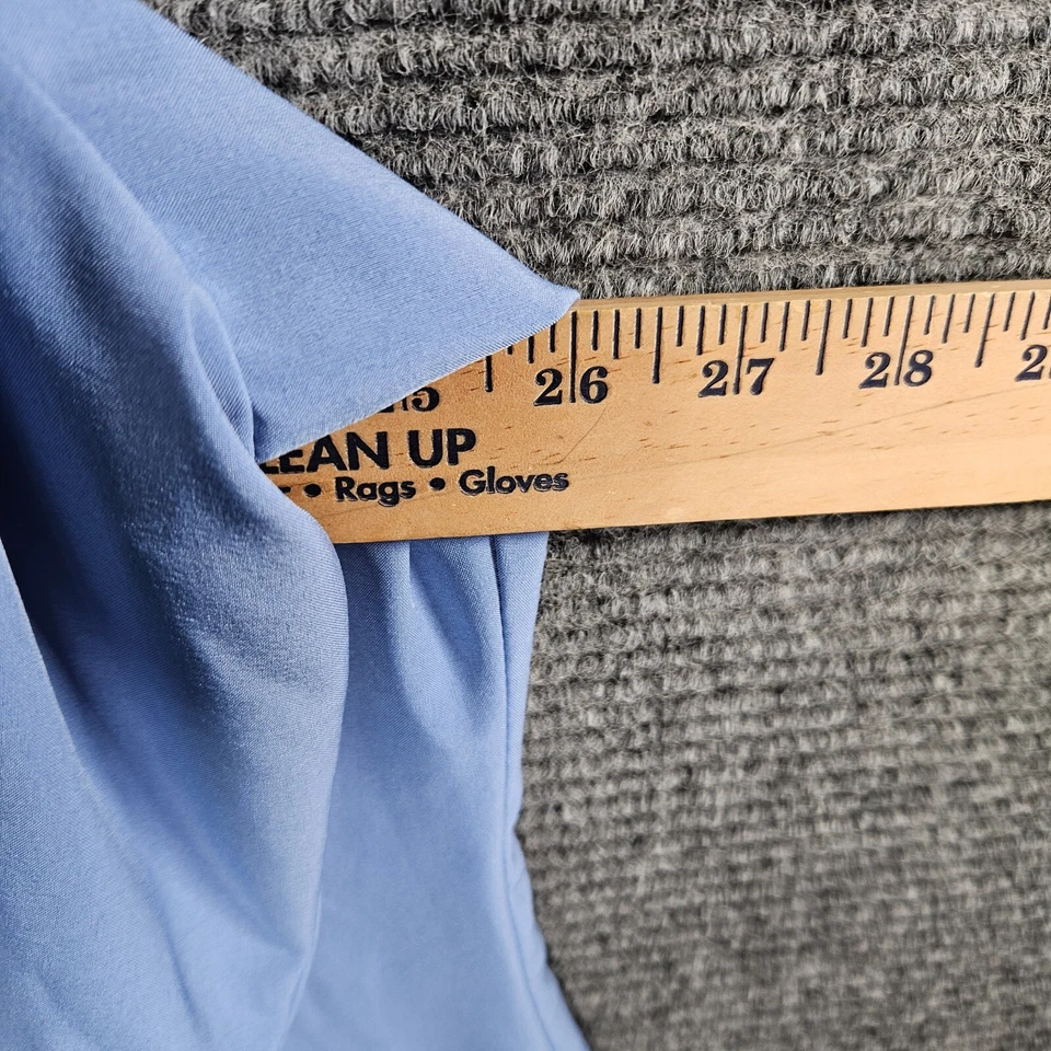 Allura by Cherokee Cecil Blue Zip Front Stretch Fit Warm-Up Scrub Jacket - Image 3 of 4