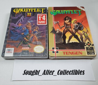 NES Gauntlet 1 and 2 lot Nintendo NEW Sealed H-Seam ULTRA RARE! 1 owner