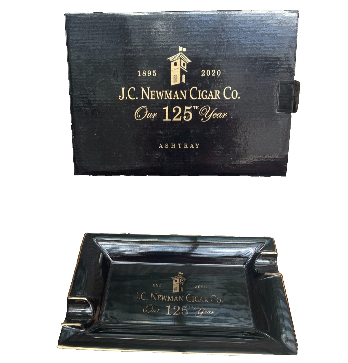 JC Newman Cigar Co, Est 1895 Ceramic Ashtray