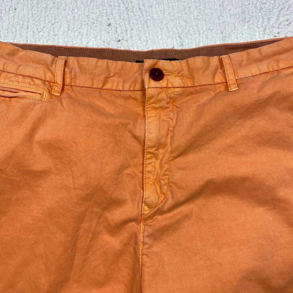 Tommy Hilfiger Shorts Mens 36 Chino Orange Flat Front Slash Pockets thumbnail 3