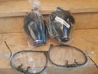 LOT 2 NEW ISRAEL GAS MASK ADULT  PROTECTIVE MASK ONLY LARGE SIZE NO1 NO FILTER
