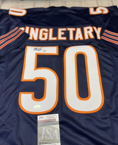CHICAGO BEARS MIKE SINGLETARY SIGNED CUSTOM BLUE JERSEY JSA COA!!! - Picture 2 of 2