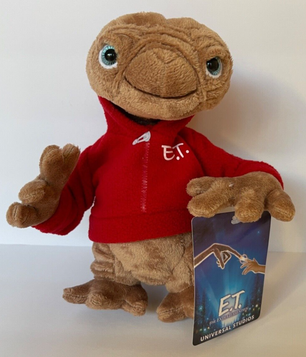 Universal Studios Alien E.T. Red Hoodie Plush 8.5” New With Tag | eBay