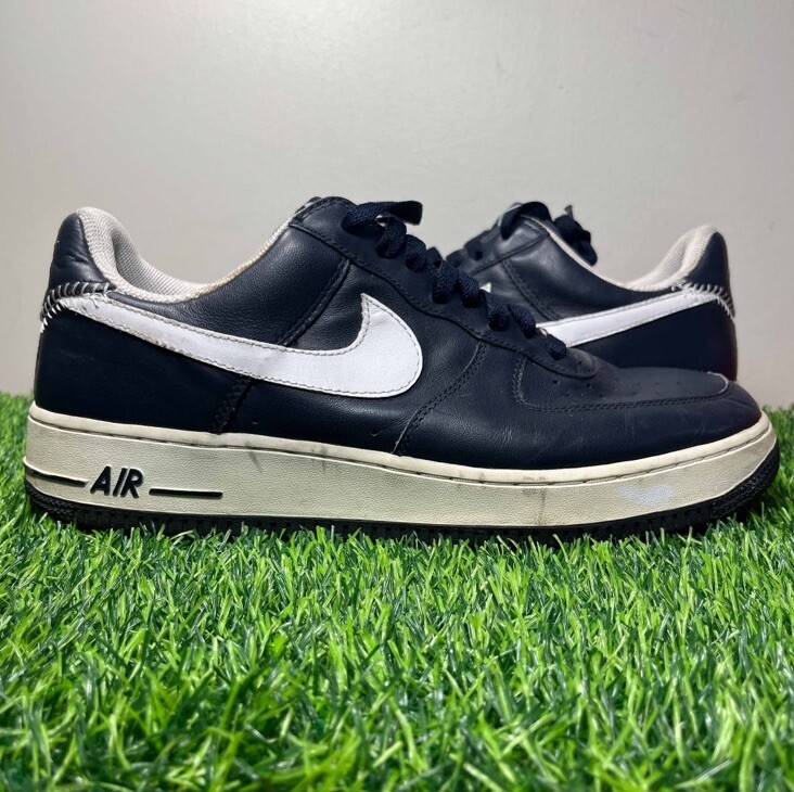 Nike Air Force 1 Premium Obsidian Blue Yankees Size 11.5 Sneakers