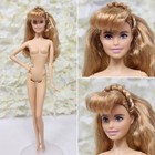 Mattel Barbie Customized Blonde W/ Bangs Curly Hair Doll Model Muse Beautiful