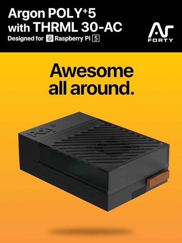 Raspberry Pi 5 Case with Active Cooler | THRML 30mm Fan and Aluminum Heatsink - Afbeelding 5 van 8