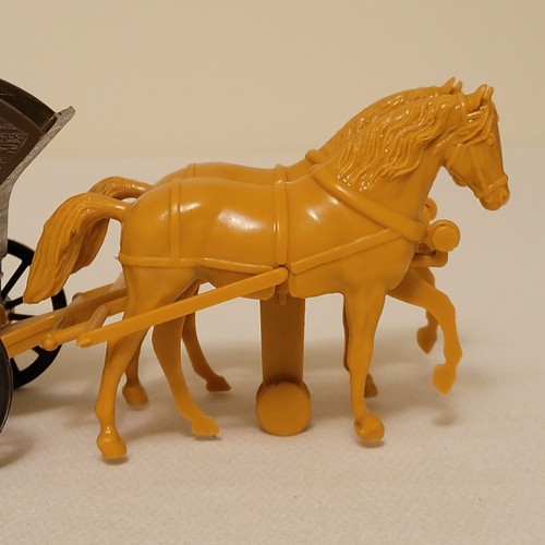 Processed Plastic Co Stagecoach Horses USA 7665 Cowboy Western Toy Vintage - Picture 16 of 24