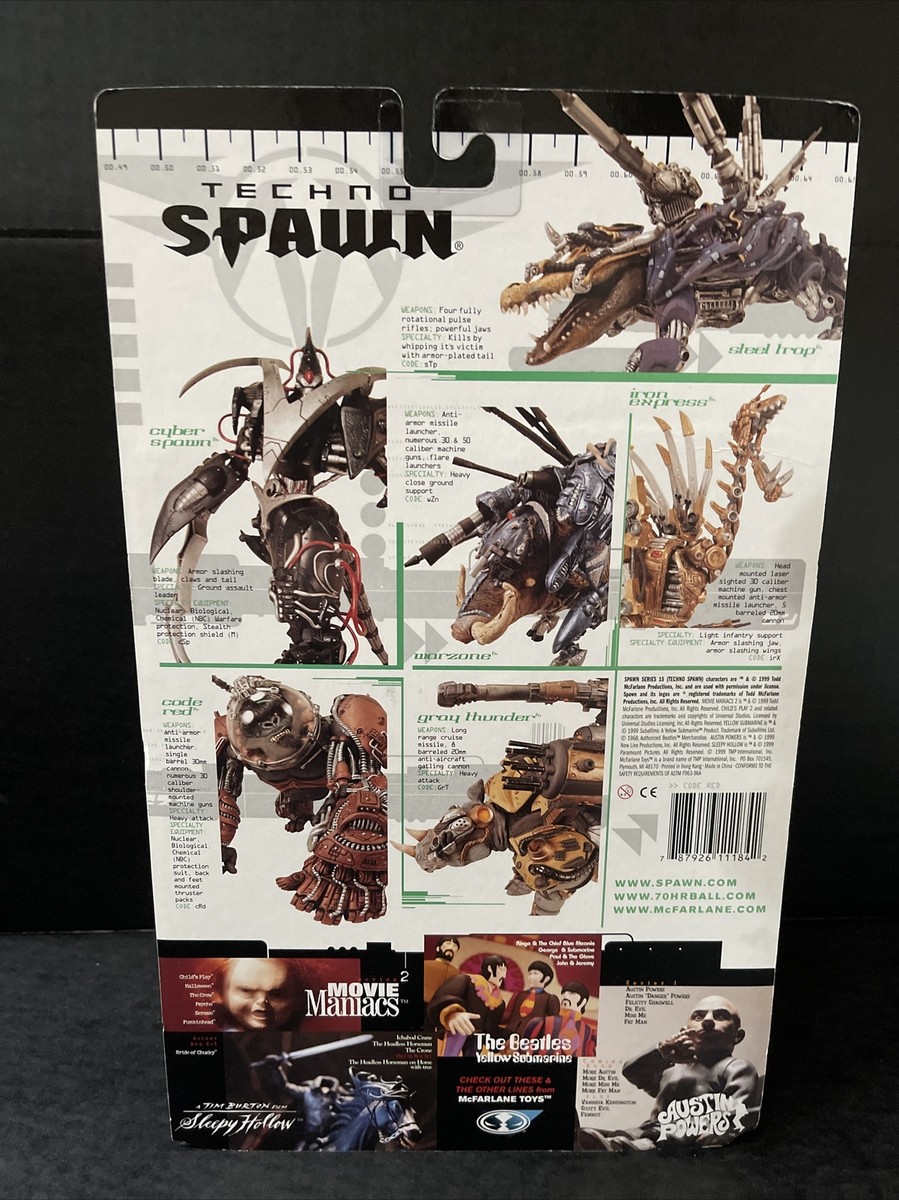 McFarlane Toys Series 15 Code Red Techno Spawn Ultra Action Figure