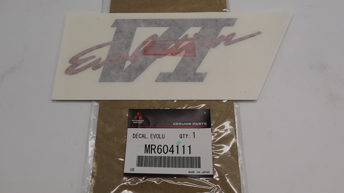 Mitsubishi Genuine Lancer EVO 6 CP9A EVOLUTION VI Decal Sticker