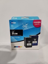 HP 27 Black/28 Tri-color Combo Pack Inkjet Cartridges Meijer NEW Free Shipping