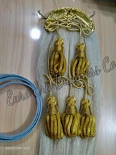 New Full Dress 100% Horse Hair Sporran, Drummer Piper Doublet Military Sporran