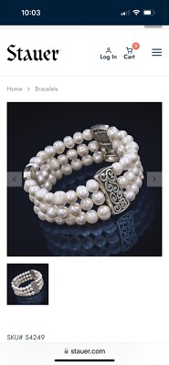 Stauer Süßwasserperlen Armband Neu