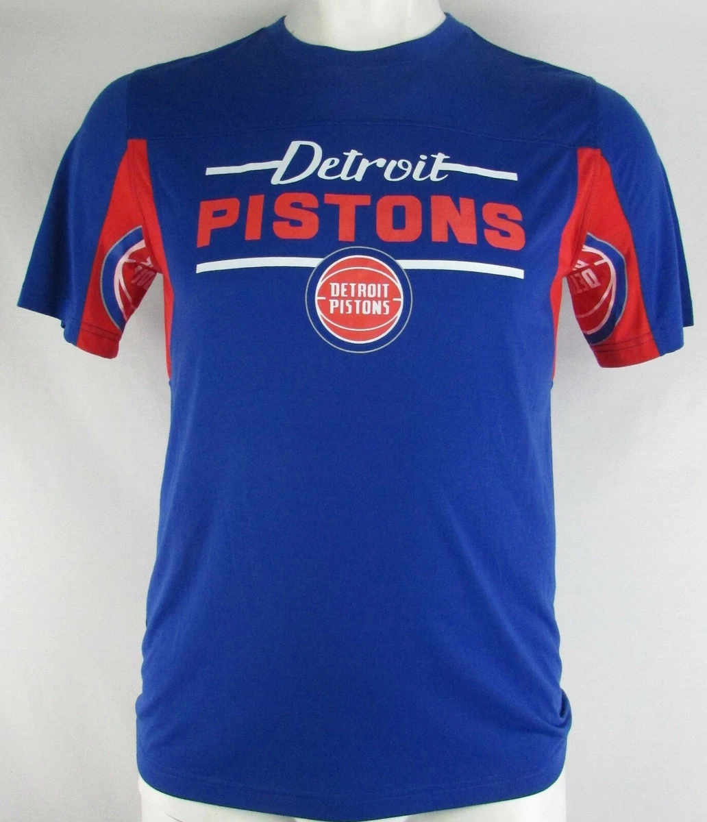 Detroit Pistons Men's Blue Short Sleeve TShirt NBA Hands