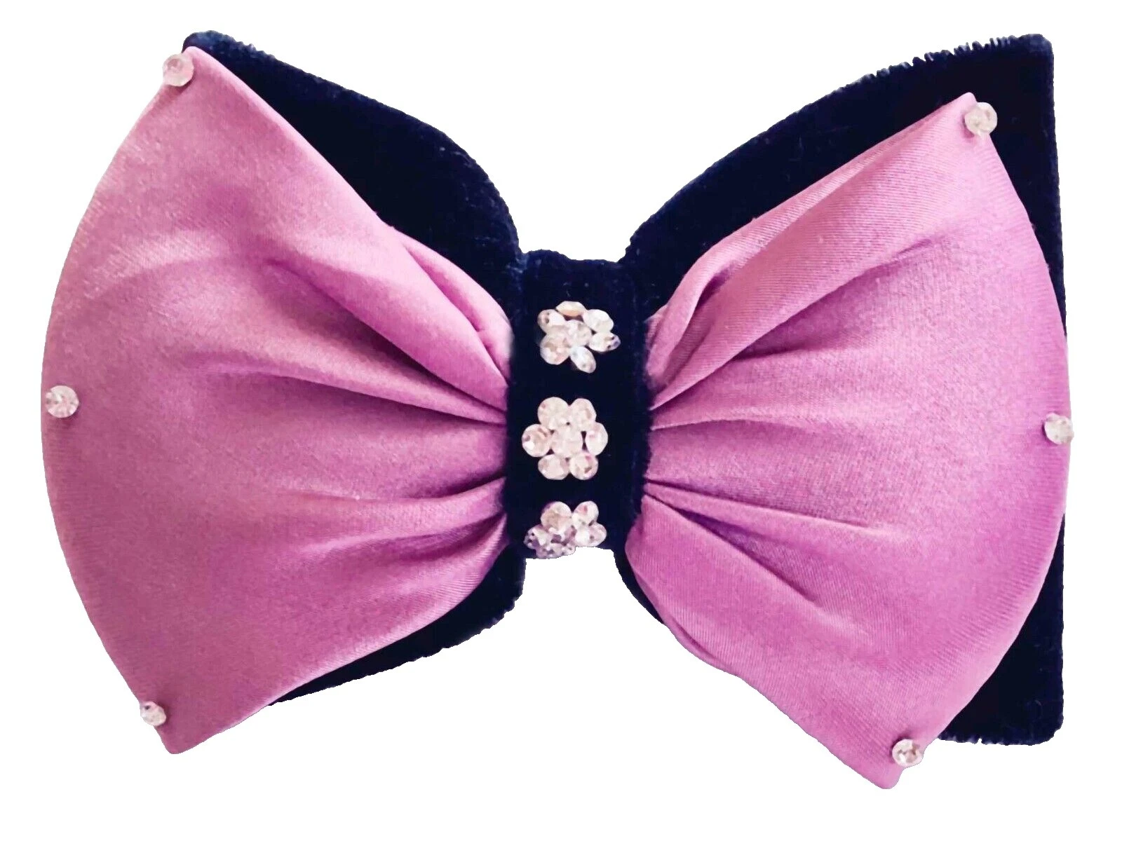 Black Velvet Hair Barrettes for Women