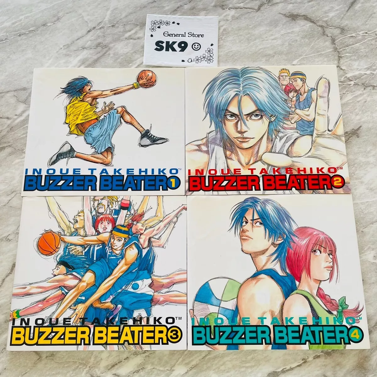 Buzzer Beater Vol. 1-4 Complete Set manga Takehiko Inoue Japanese Ver. Used  Book