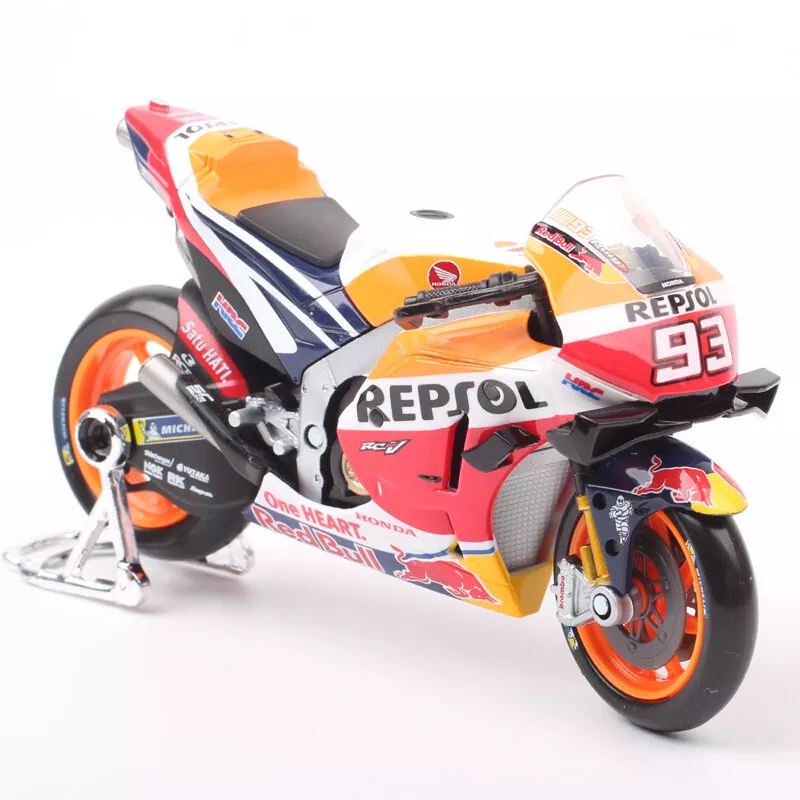 MAISTO 2021 Repsol Equipe Honda # 93 M.Marquez Diecast Modelo De  Motociclismo De Corrida De Carro De Brinquedo Yamaha Fábrica De 46 V.Rossi