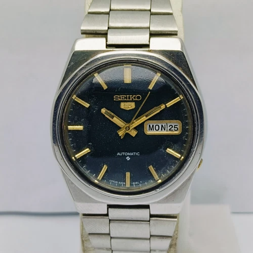 Seiko 5 Automatic 6309-8170 Green Dial Day/Date Vintage Men’s Watch