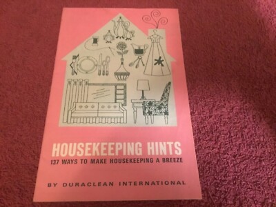 Vintage Housekeeping Hints by Dura Clean Int. Booklet 1968