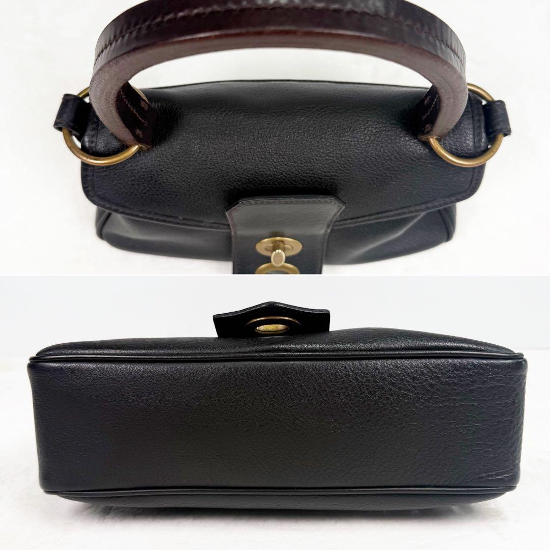 MIU MIU Archive Turn Lock One Shoulder Bag Black Leather W MIU MIU Archive Turn Lock One Shoulder Bag Black Leather W