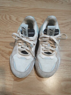 Puma RsX Reinvent Lace Up  Womens Off White Sneakers Casual Shoes 371008-04 Sz 6