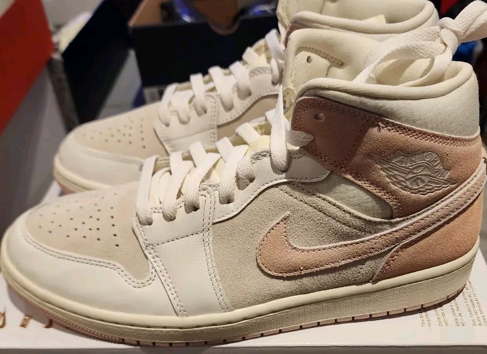 Nike Air Jordan 1 Mid Coconut Milk Sail Legend Pink FQ1926