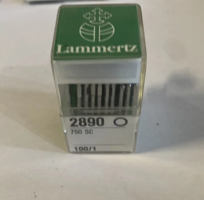 Vintage Lammertz Leder Handwerk Nähmaschine Nadeln 2890 750 SC 100/1