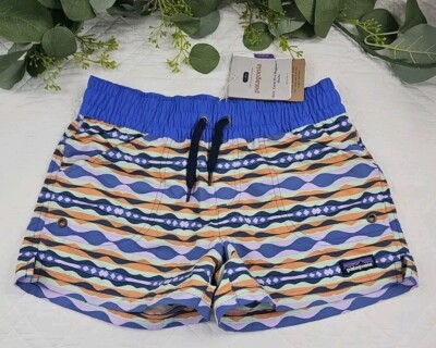 NWT Patagonia Girls Costa Rica Baggies Shorts Net Plus Shorts Size M
