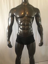 Men’s Trunk Boxer Brief Underwear Medium Justin Case  Black NWT 1630