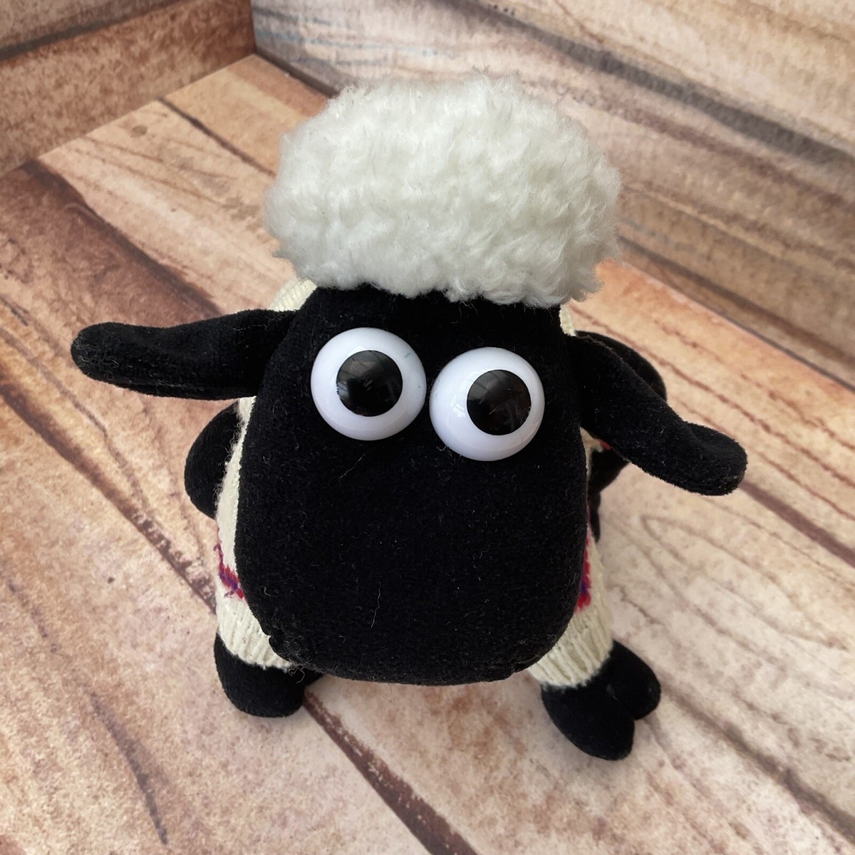 Shaun The Sheep Vintage 1989 Soft Toy Plush In Jumper Sweater Born