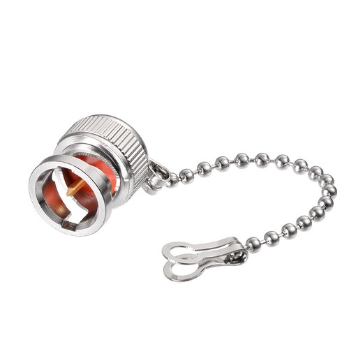 5PCS Protective Cover Dust Cap With Chain For BNC Female Jack Connector Adapter - Picture 4 of 6