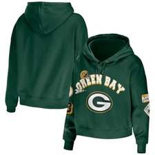 NFL Green Bay Packers Women's Cropped Hoodie Size PLUS 1X