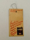 ETIQUETTE CARTON HUILE VIDANGE MOTEUR - LABO