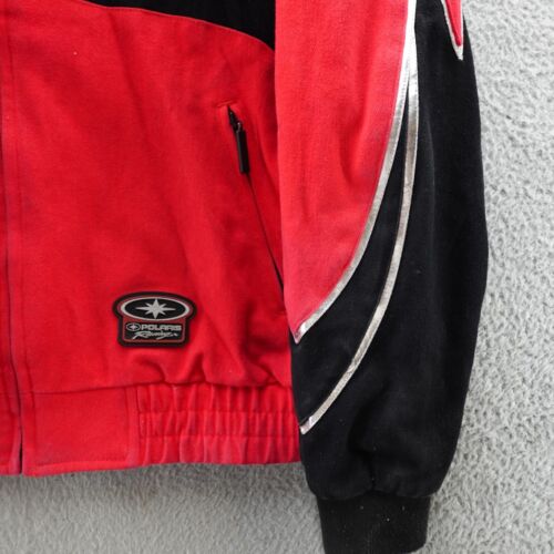 Vintage Polaris Racing Jacket Adult Medium Red Snowmobile Y2K Pure Men's - Picture 3 of 12