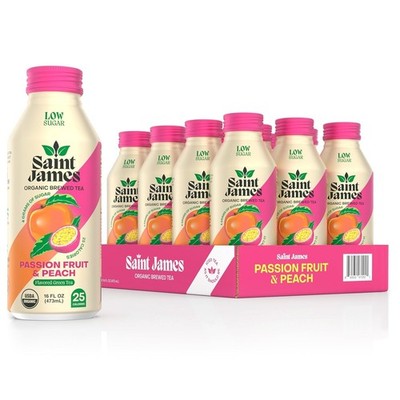 Saint James Iced Tea - Organic Green Tea - Non GMO, Gluten Free, Low Calorie & L