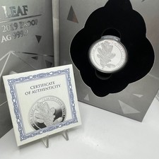 2019 1 OZ .999 FINE SILVER PROOF OAK LEAF GERMANIA MINT COMPLETE W/COA & CASE LE