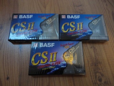 *NEU/OVP* BASF CHROME SUPER CS II 90 TYPE 2 IEC II Kassetten Cassette NOS sealed