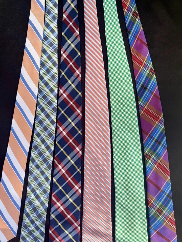 Corbatas de cuello surtidas marcas colores lote de 6 Hilfiger Chaps Jones Brutini para hombre Foto 4 de 4