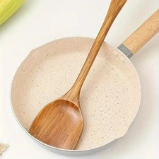 Long Wooden Wok Shovel Turner Cooking Serving Stirr Spoon Non Stick Wood Spatula