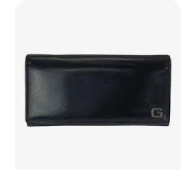 GUESS Leather Black Wallets for Women for sale | eBay Vintage Guess Black Pebbled Leather Wallet snap front excellent condition main image 0