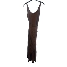 Reformation Kaila Jersey Wrap Brown Midi Dress Size S Euro Summer Boho Desert
