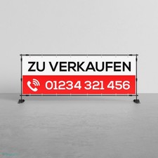 Vinylbanner mit Druck wetterfest Werbebanner individuell Oesen Aussenwerbung PVC
