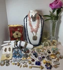 VTG Lot of Signed Exquisite Costume Jewelry 81 Pieces w/ Sterling and 14k GP
