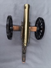 Vintage Cast Iron Brass Civil War Era Cannon