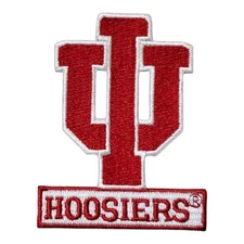 Indiana Hoosiers Vintage Style Patch. Embroidered. Iron On. 3"x 2.25"