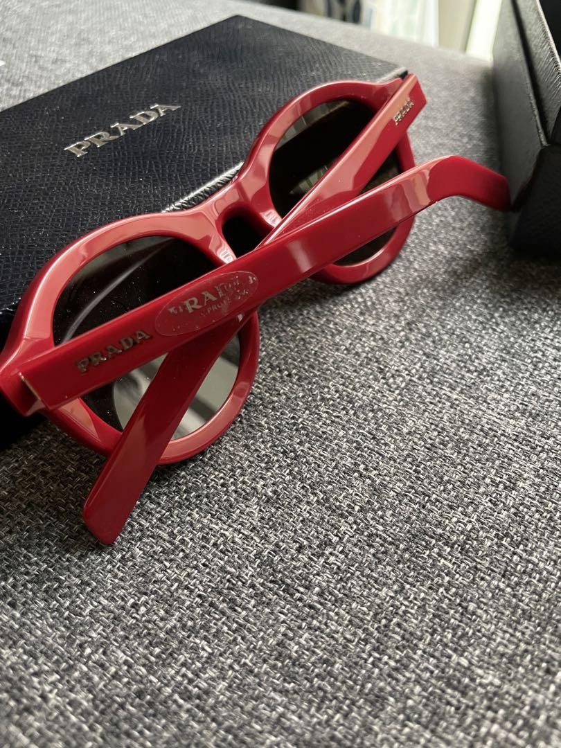 PRADA Red Sunglasses Round | eBay display picture 2
