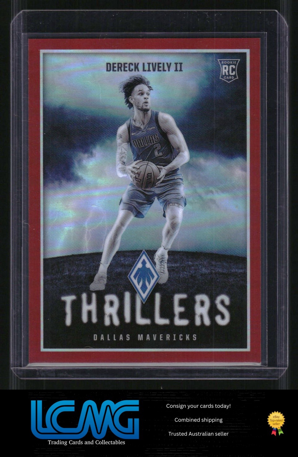 2023-24 Panini Phoenix #6 Dereck Lively II Thrillers Red #/125 U3B