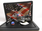 Franklin Mint Easy Rider Captain America Harley Davidson Chopper 1/10