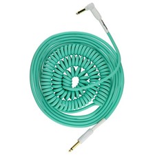 Pig Hog PHCC30SG Half Coil Instrument Cable 30ft, Seafoam Green